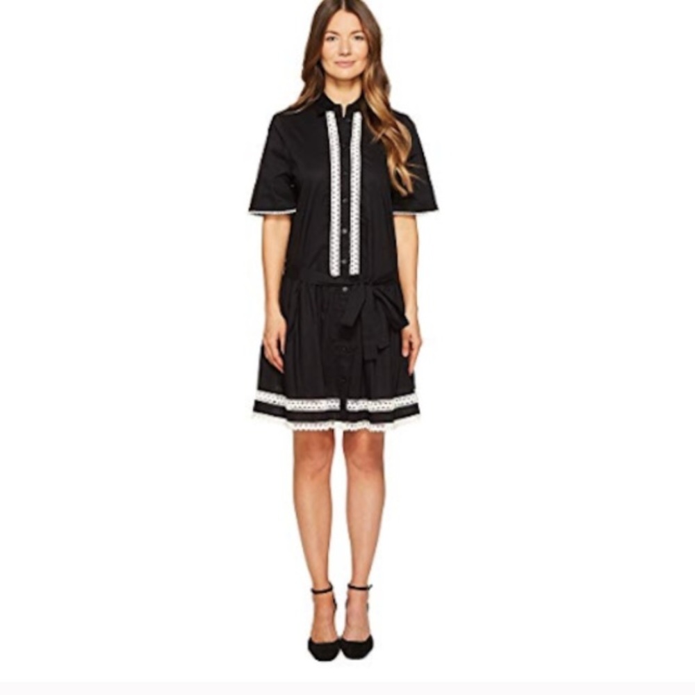 Kate Spade Black & White Shirtdress Size XL